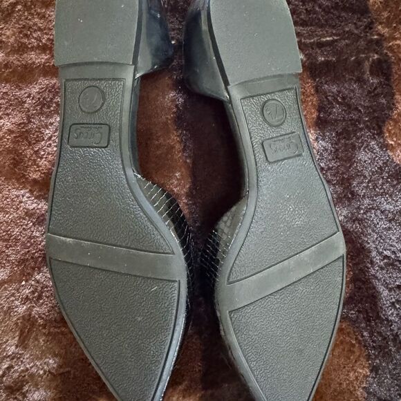 Circus by Sam Edelman Black Snakeskin Flats - Picture 3 of 3